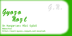 gyozo mozl business card