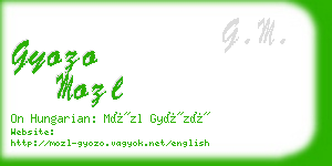 gyozo mozl business card